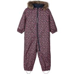 Name It Snow08 Suit Mini Flower Blue - Blue