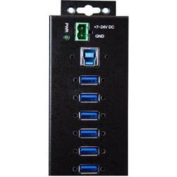 StarTech HB30A10AME 10-Port Industrial USB 3.0 Hub with External Power Adapter HB30A10AME