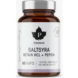 Pureness Saltsyra Betein HCL + Pepsin 60 Stk.