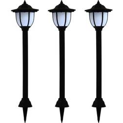 vidaXL Solar Ground Lighting 28.7" 3pcs