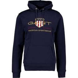 Gant Archive Shield Hoodie - Evening Blue