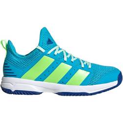 Adidas Junior Stabil Indoor - Signal Cyan/Signal Green/Royal Blue