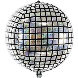 Foil Balloon Disco Ball Silver 40cm