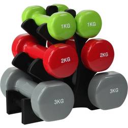 ODIN Hex Dumbbell Set With Stand 1-3kg