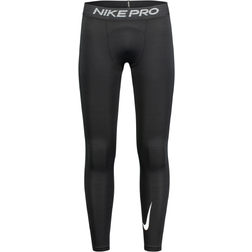 NIKE Pro Warm Tights Men - Black/Black/White