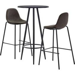 vidaXL 3051131 Bargrupp, 1 Bord inkl. 2 Stolar