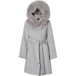Hollies Lucinda Wool Coat - Grey