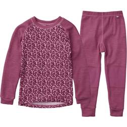 Helly Hansen K Lifa Merino Set - Magenta Haz (48610-673)