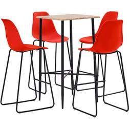 vidaXL 3050034 Bargrupp, 1 Bord inkl. 4 Stolar