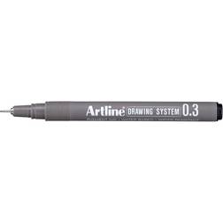 Artline Drawing System Pen Black 0.3mm