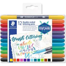 Staedtler Double Ended Brush Lettering Pens 12-pack