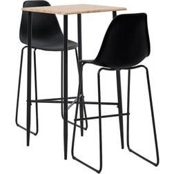 vidaXL 3051304 Bargrupp, 1 Bord inkl. 2 Stolar