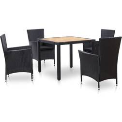 vidaXL 46025 Matgrupp, 1 Bord inkl. 4 Stolar