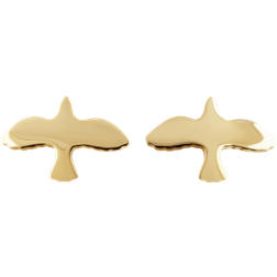 Emma Israelsson Dove Pin Earrings - Gold
