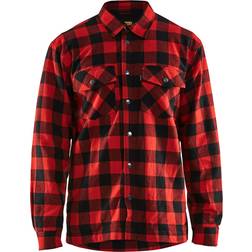 Blåkläder Lined Flannel Shirt - Red/Black