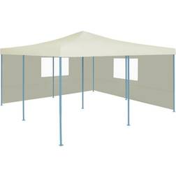 vidaXL Folding Gazebo with 2 Sidewalls
