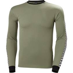 Helly Hansen Lifa Stripe Crew Men - Lav Green