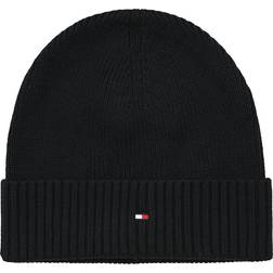 Tommy Hilfiger Pima Cotton Beanie - Black