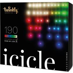 Twinkly Icicle RGB+W Lyskæde 190 Pærer