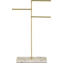 Sass & Belle Triple Terrazzo Jewellery Stand - Gold