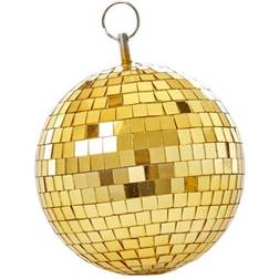 Rice Medium Round Disco Ball Gold Juldekoration