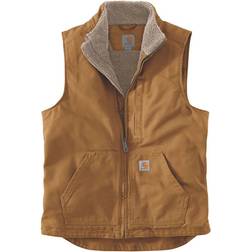 Carhartt Duck Mock Neck Gilet - Marron Foncé