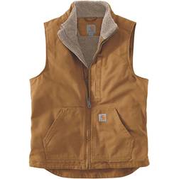 Carhartt Duck Mock Neck Vest - Bruin