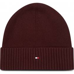 Tommy Hilfiger Pima Cotton Beanie - Deep Burgundy