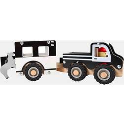 Magni Wooden Toy Car with Trailer