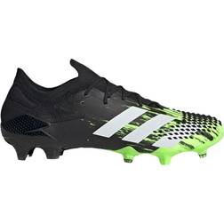 Adidas Predator Mutator 20.1 Low Firm Ground Cleats M - Signal Green/Cloud White/Core Black