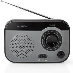 Nedis AM/FM Radio 1.8W Grijs Zwart