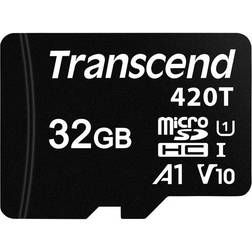 Transcend 420T microSD Class 10 UHS-I U1 V10 A1 32GB