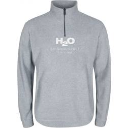 H2O Blåvand Half Zip Fleece Top - Grey Melange