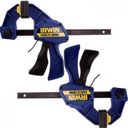 Irwin T5062QCEL7 Quick Clamp Set 2 Piece Hurtigtvinge