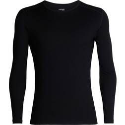 Icebreaker Merino 260 Tech Long Sleeve Crewe Thermal Top Men - Black