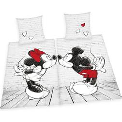 Herding Disney Mickey and Minnie Double Bedding Set 135x200cm