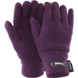 Floso Women's Thinsulate Thermal Knitted Gloves - Purple