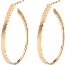 Pernille Corydon Oval Creoles - Gold