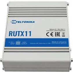 Teltonika RUTX11 Routeur Sans Fil 4 Ports GigE Wi-Fi 5 Bluetooth Montage Sur Rail DIN