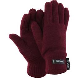 Floso Women's Thinsulate Thermal Knitted Gloves - Maroon