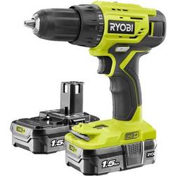 Ryobi ONE Accu-Schroefboormachine R18DD4-215GJ schroeftol Incl. 2x Li-Ion Accu 1,5Ah