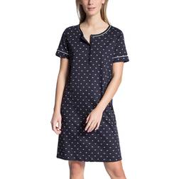 Calida Night Lovers Sleepshirt - Dark Lapis Blue