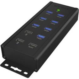 RaidSonic 10 Porte Hub USB 3.0 Nero