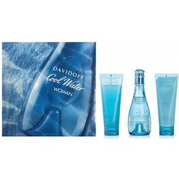 Davidoff Cool Water Woman Gift Set EdT 100ml + Body Lotion 75ml + Shower Breeze 75ml