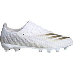 adidas X Ghosted.3 Multi-Ground - Cloud White/Met.Gold Melange/Silver Metallic
