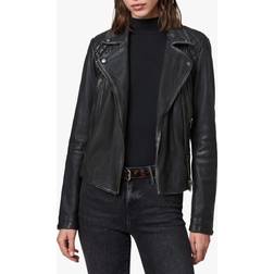 AllSaints Cargo Quilted Leather Biker Jacket