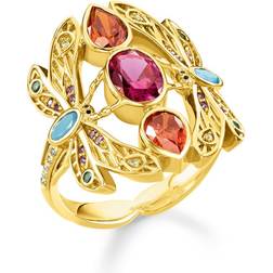 Thomas Sabo Dragonfly Ring - Gold/Multicolour