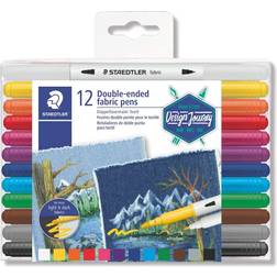 Staedtler 3190 Double Ended Fabric Pen 12-pack