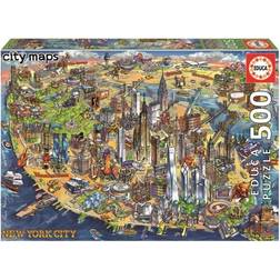 Educa New York City Map 500 Pieces