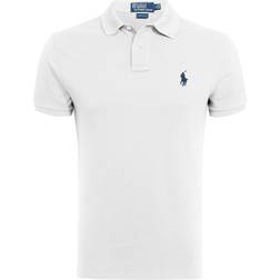 Polo Ralph Lauren Slim Fit Cotton Mesh Shirt - Navy/Blanco